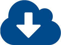 Download icon - a cloud shape